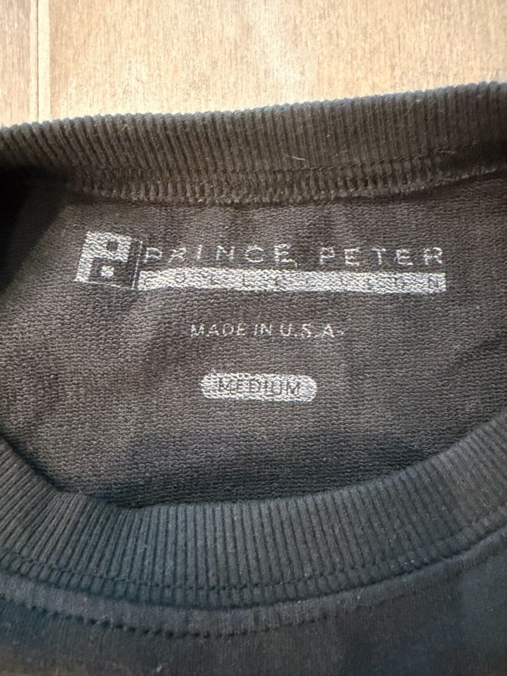Prince Peter Collection Black Logo Crewneck - Picture 2 of 3